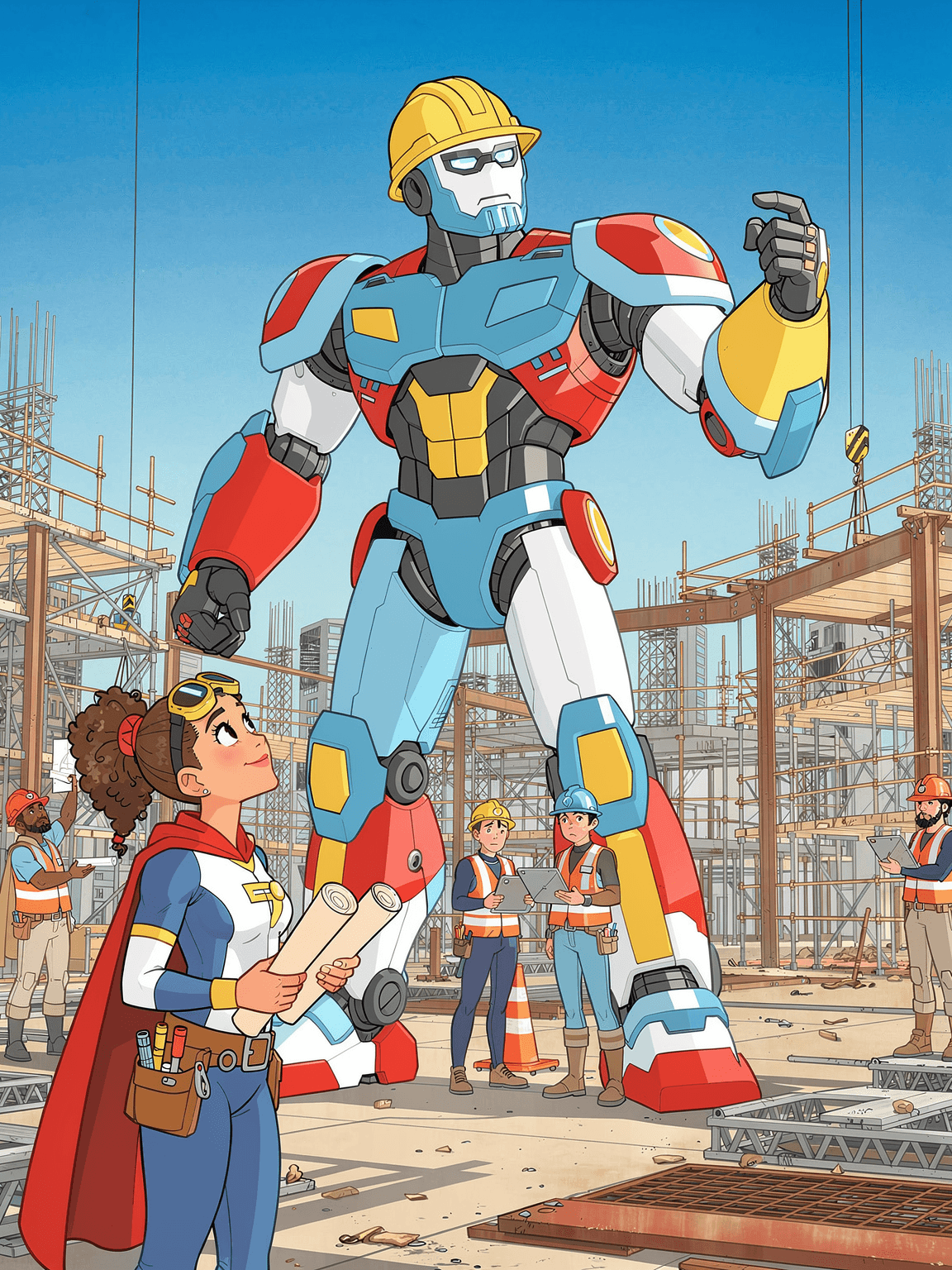 A Superesque AI agent working alongside a professional